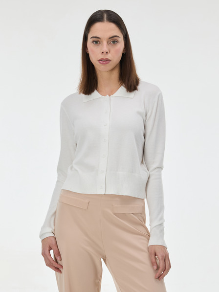 Orsay ORSAY Krémszínű női pulóver gallérral