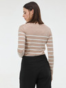 Orsay ORSAY bézs színű női csíkos pulóver