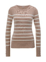 Orsay ORSAY bézs színű női csíkos pulóver