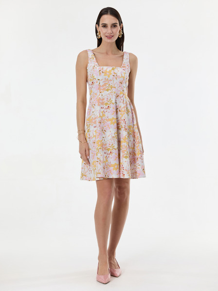 Orsay ORSAY Világos rózsaszín mintás női térdig érő ruha