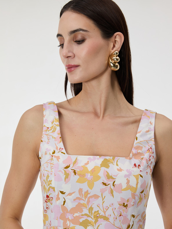 Orsay ORSAY Világos rózsaszín mintás női térdig érő ruha