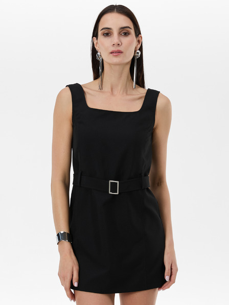 Orsay ORSAY fekete női ruha övvel