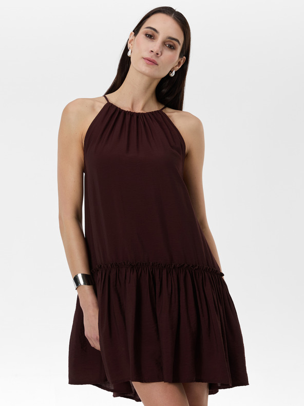 Orsay ORSAY fekete női térdig érő ruha