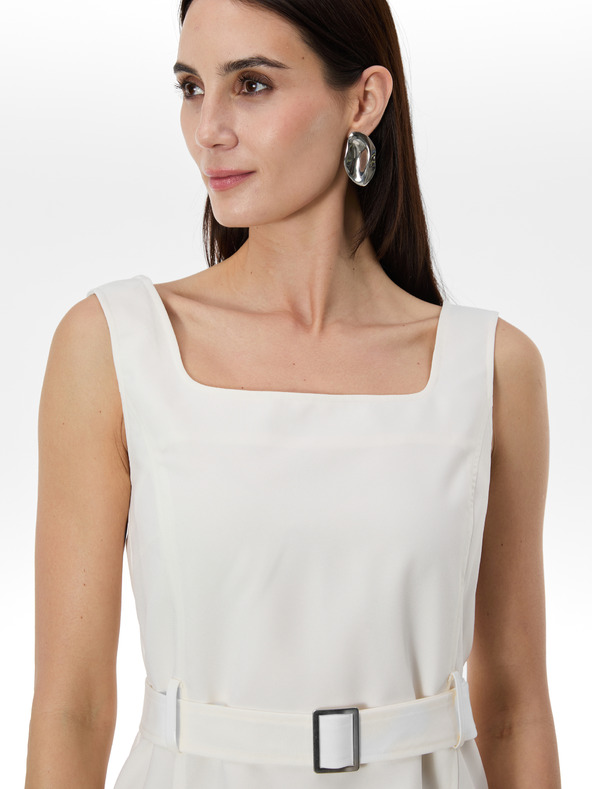 Orsay ORSAY Krémszínű női öves ruha