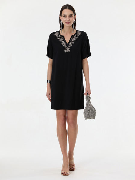 Orsay ORSAY fekete női térdig érő ruha