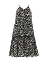 Orsay ORSAY fekete női mintás, térdig érő ruha
