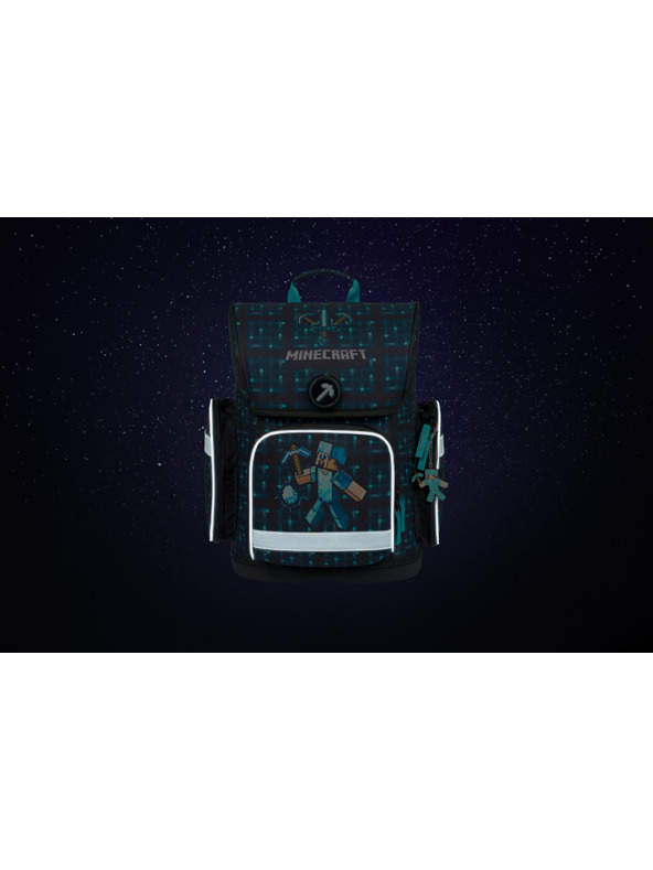 BAAGL  Ergo Minecraft Blue Axe Iskolai hátizsák