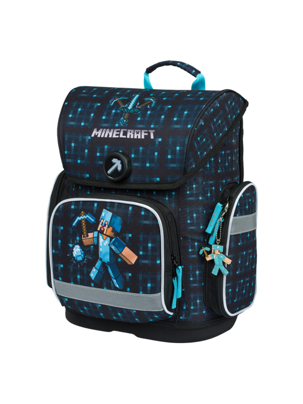 BAAGL  Ergo Minecraft Blue Axe Iskolai hátizsák