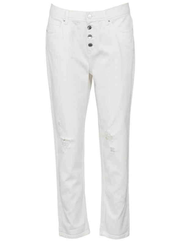 CAMAIEU Fehér slim fit farmer CAMAIEU