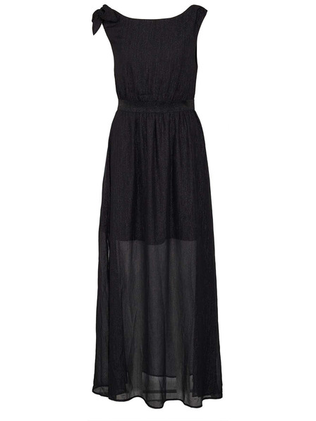 CAMAIEU Fekete hosszú ruha