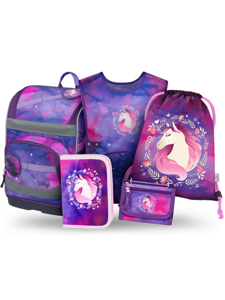 BAAGL  BAAGL SET 5 Zippy Plus Ló: aktatatáska, tolltartó, zsák, kötény, pénztárca