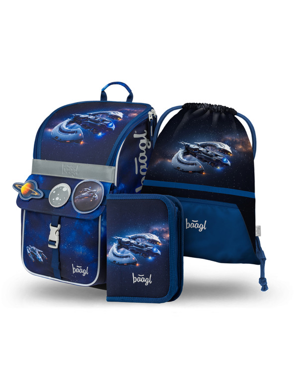 BAAGL  BAAGL 3 SZETT ZippyŰrhajó: táska, tolltartó, tasak