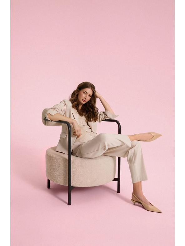 Moodo Cigaretta nadrág bézs Moodo