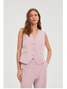 Moodo Mellény finom csíkozással rózsaszín Moodo