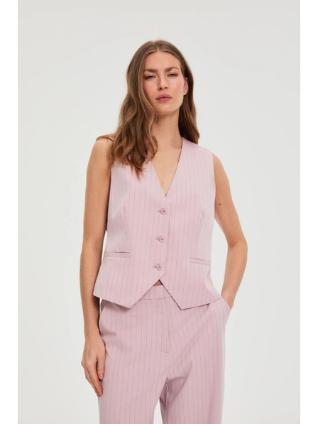 Moodo Mellény finom csíkozással rózsaszín Moodo