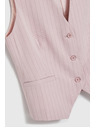 Moodo Mellény finom csíkozással rózsaszín Moodo