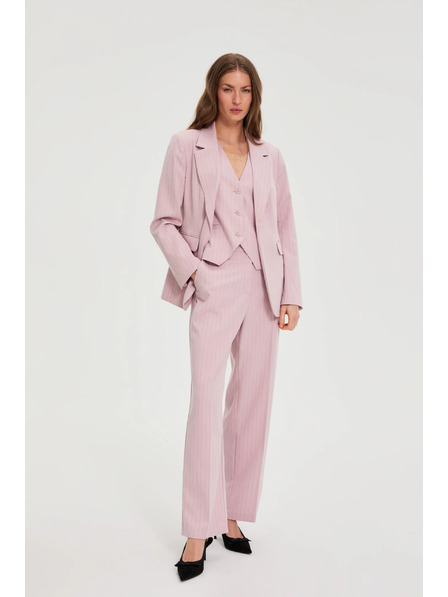 Moodo Blazer csíkozással rózsaszín Moodo