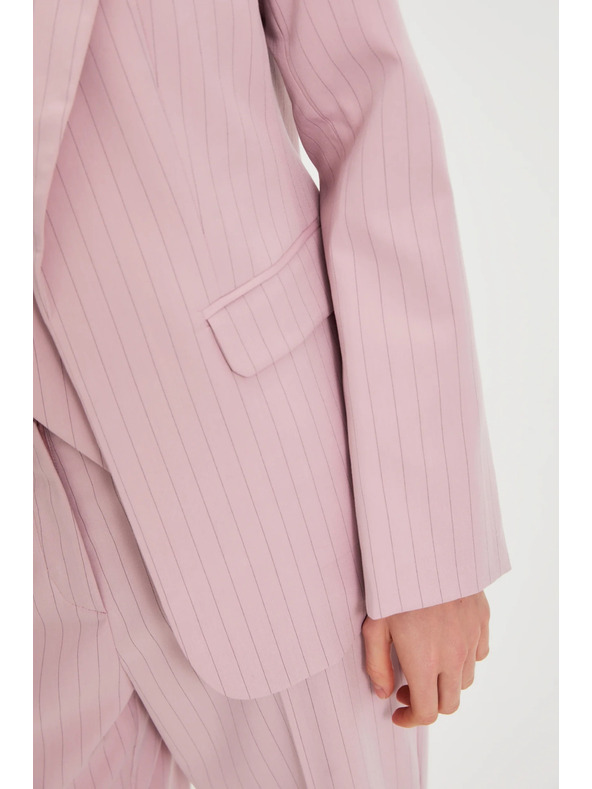 Moodo Blazer csíkozással rózsaszín Moodo