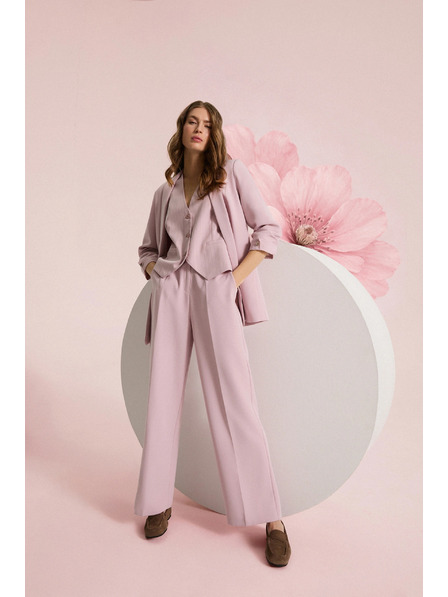 Moodo Nadrág finom csíkozással rózsaszín Moodo