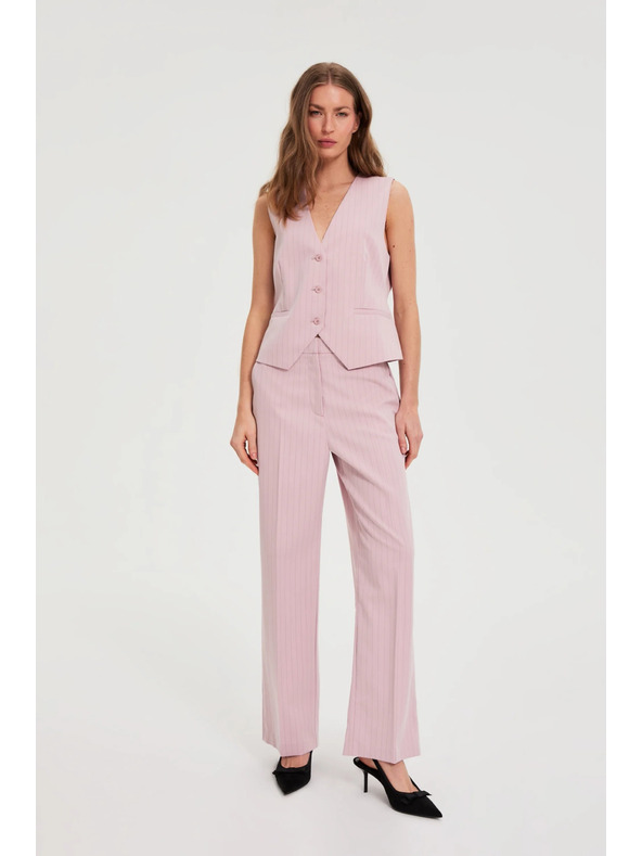 Moodo Nadrág finom csíkozással rózsaszín Moodo