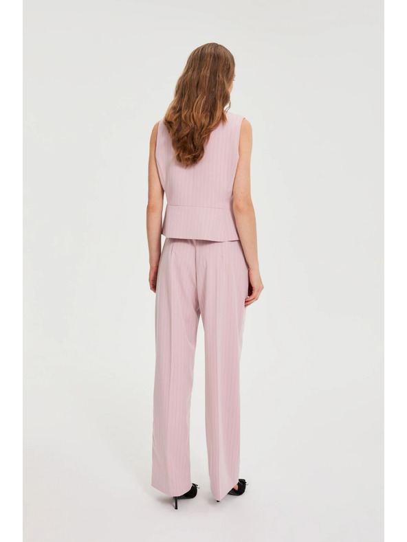 Moodo Nadrág finom csíkozással rózsaszín Moodo