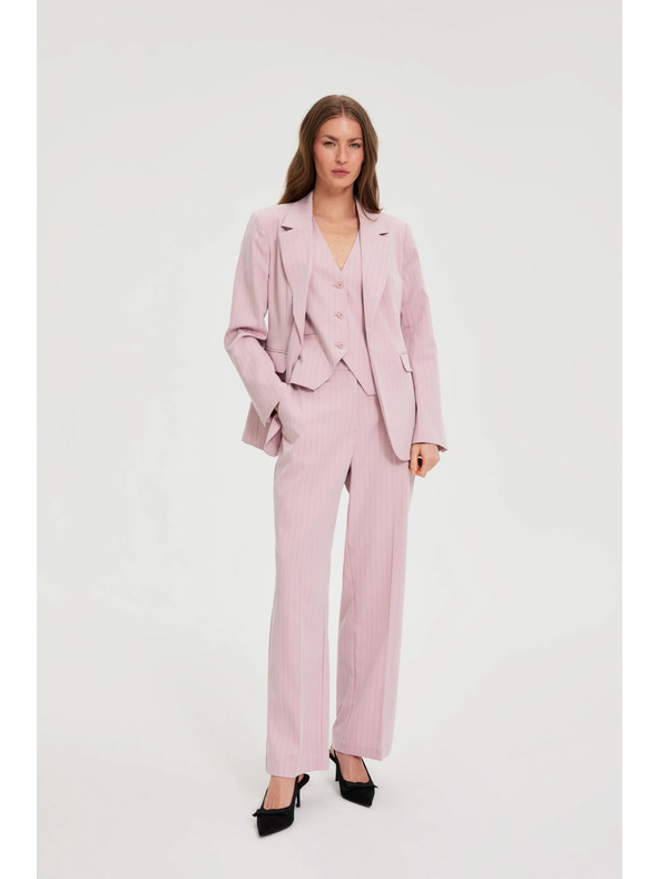 Moodo Nadrág finom csíkozással rózsaszín Moodo