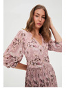 Moodo Pliszírozott ruha rózsaszín Moodo
