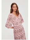 Moodo Pliszírozott ruha rózsaszín Moodo
