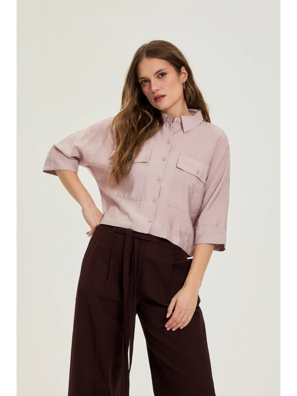 Moodo Viszkóz ing rózsaszín Moodo