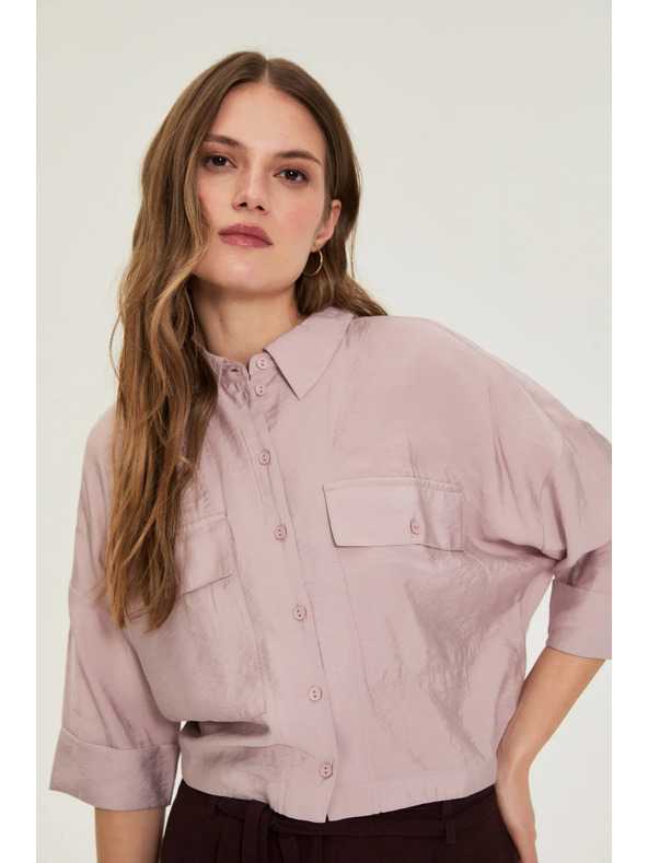 Moodo Viszkóz ing rózsaszín Moodo