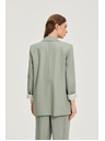 Moodo Lenvászon keverék blazer olivazöld Moodo