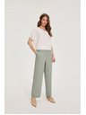 Moodo Lenvászon keverék nadrág olivazöld Moodo