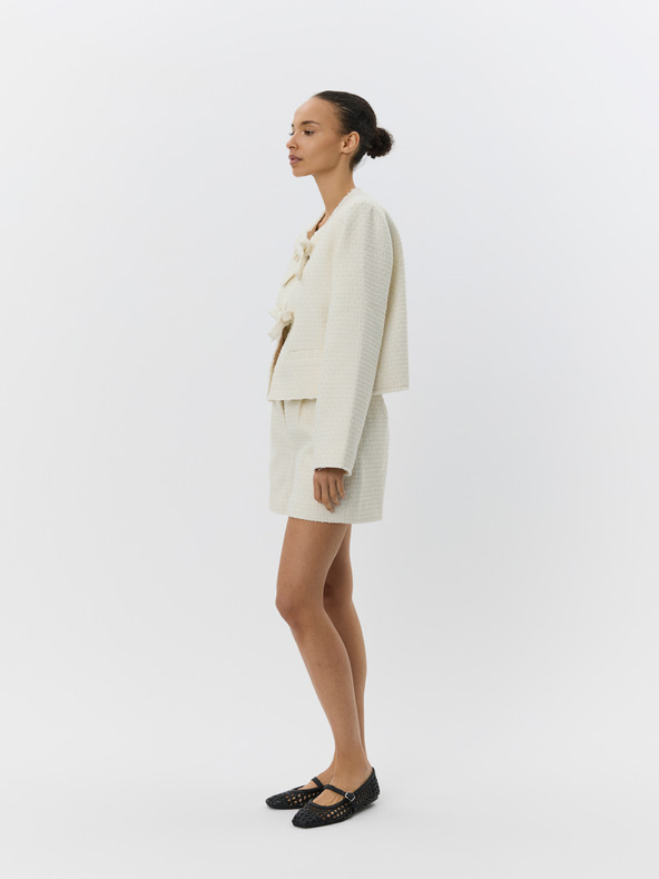 Sofie Schnoor Krémszínű gyapjú női kabát MAESW