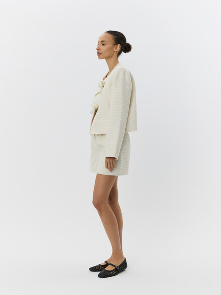Sofie Schnoor Krémszínű gyapjú női kabát MAESW