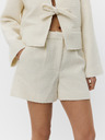 Sofie Schnoor Krémszínű gyapjú női rövidnadrág MIDGESW