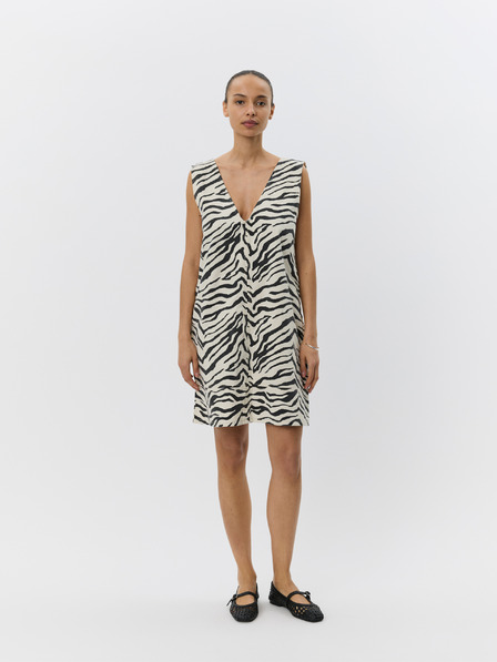 Sofie Schnoor Krémszínű állati mintás ruha OLYMPESW