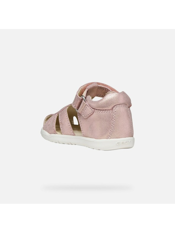 Geox Világos rózsaszín lányka szandálok első lépésekhez Geox Sandal Macchia