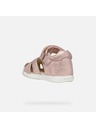 Geox Világos rózsaszín lányka szandálok első lépésekhez Geox Sandal Macchia