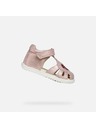 Geox Világos rózsaszín lányka szandálok első lépésekhez Geox Sandal Macchia