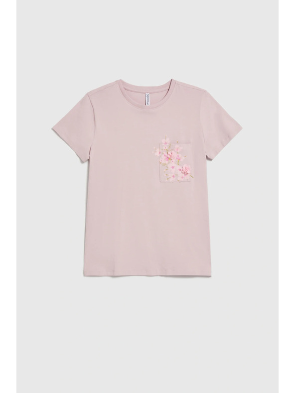 Moodo Rózsaszín zsebes póló Moodo
