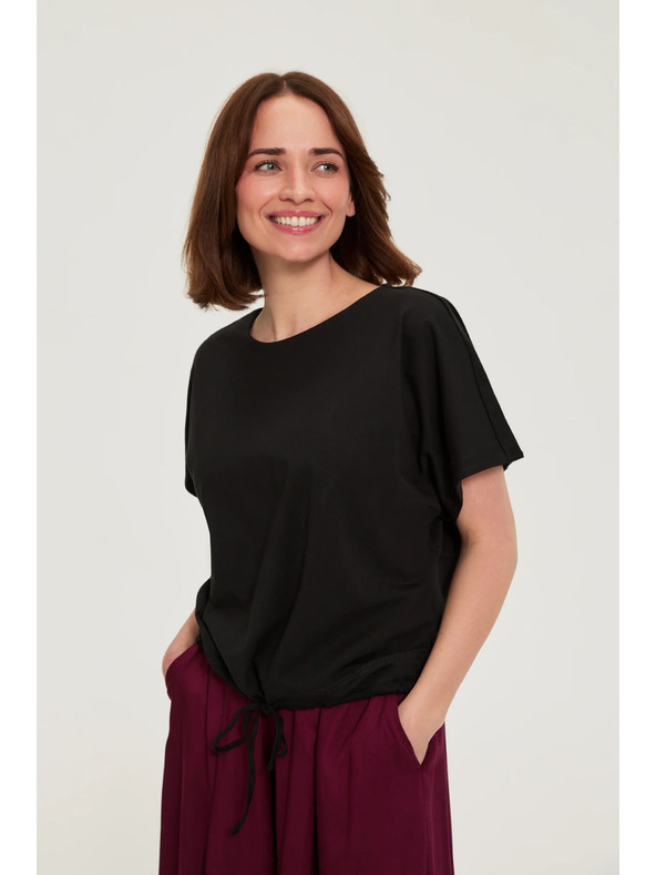 Moodo Fekete kötözött póló Moodo