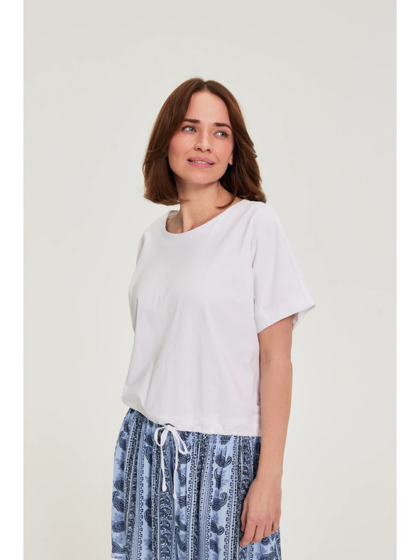 Moodo Fehér kötözött póló Moodo