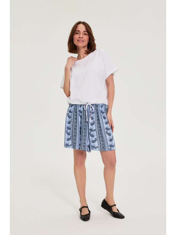 Moodo Fehér kötözött póló Moodo