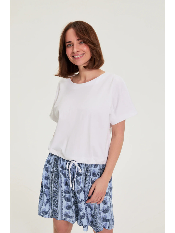 Moodo Fehér kötözött póló Moodo