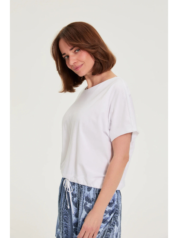 Moodo Fehér kötözött póló Moodo