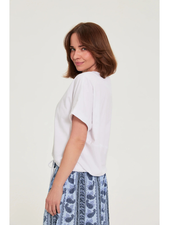 Moodo Fehér kötözött póló Moodo