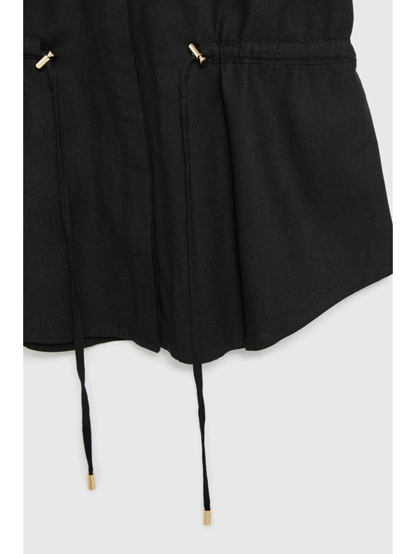 Moodo Fekete kötözött blúz Moodo