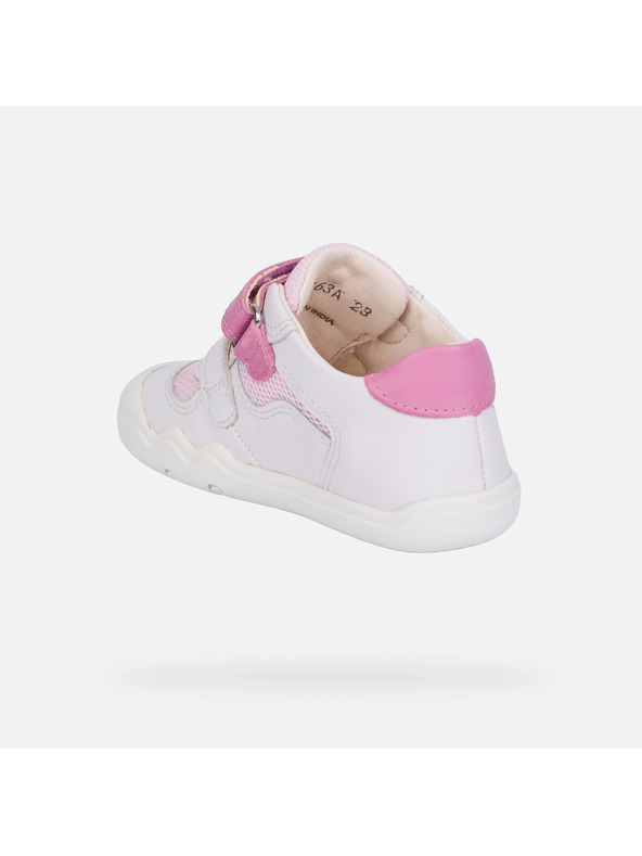Geox Fehér lány barefoot sportcipő első lépésekhez Geox Steppieup