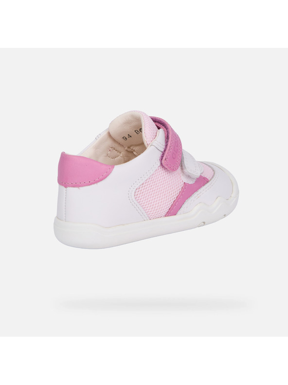 Geox Fehér lány barefoot sportcipő első lépésekhez Geox Steppieup