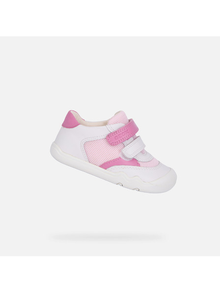 Geox Fehér lány barefoot sportcipő első lépésekhez Geox Steppieup